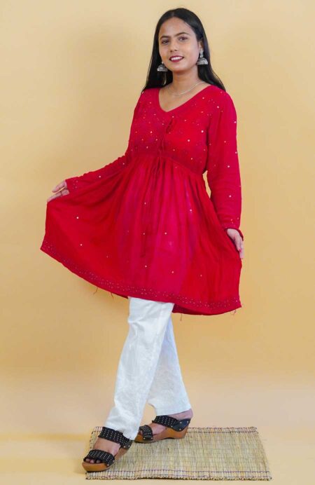 Pure Georgette Short Kurti 10006
