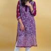Chiffon Straight Kurti 100010